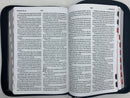 Biblia Letra Grande 12 Puntos Tamaño Manual RVR, 1960 semilpiel,Negro Indice edicion limitada