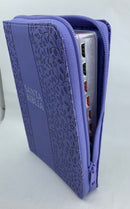 Biblia para mujer letra grande 12 puntos reina valera 1960  lavanda cierre indice