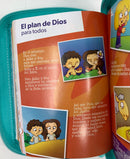 Bíblia para niñas turquesa mi gran viaje reina Valera 1960cierre indice 8.5 puntos