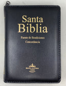 Bíblia fuente de Bendiciones riena Valera 1960 con cierre y índice negro
