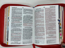 Bíblias para niños ilustrada reina valera  rojo Cierre piel imitación índice 8.5 puntos