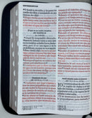 Bíblia supergigante RVR1960 19 PUNTOS  Negra piel imitación cierre y índice