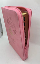 Biblia para mujer letra grande tamaño manual rv 1960 rosas cierre índice 12 puntos