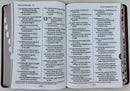 Biblia NTV letra gigante tamaño manual cafe con índice