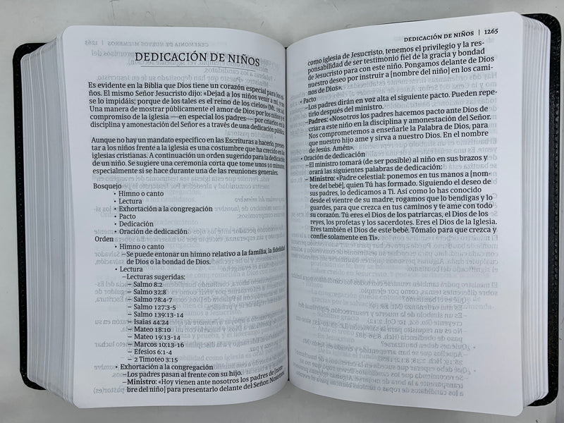 Biblia del ministro letra grande ampliada  reina Valera  1960 piel fabricada 12 puntos