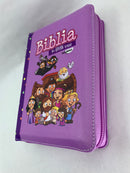 Biblia Para Nina’s Mi Gran Viaje Lila Morado Reina valera 1960 Con Índice 8.5