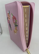 Bíblia para mujer letra gigante manual 14 punto Reina valera 1960 rosa flores índice