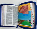 Bíblia para niños azul estrellas rv 1960  mi gran viaje reina Valera cierre índice