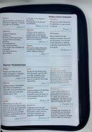 Bíblia supergigante RVR1960 19 PUNTOS  Negra piel imitación cierre y índice