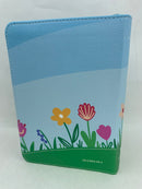 BIBLIA TAMANO BOLSILO RV1960 PRIMAVERAL FLORES CON CIERRE 8 PUNTOS