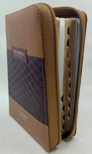 Bíblia riena Valera 1960 letra grande 11 puntos  portatil con cierre y índice