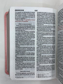 Bíblia para mujer tamaño bolsillo riena Valera 1960 piel imitacion  clasica rosa 8.5