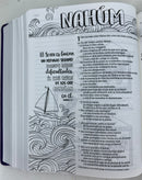 Biblia Inspira NTV para mujer flores morada