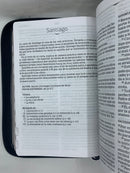 Biblia Letra Grande 12 Puntos Tamaño Manual RVR, 1960 semilpiel,Negro Indice edicion limitada