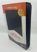 Biblia Letra Grande 12 Puntos Tamaño Manual RVR, 1960 semilpiel,Negro Indice edicion limitada