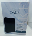 Bíblia de estudio dake Reina Valera piel negro con índice