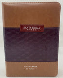 Bíblia riena Valera 1960 letra grande 11 puntos  portatil con cierre y índice