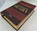 Bíblia de estudio  Matthew Henry RVR PIEL IMITACION CAFE REINA VALERA REVISADA