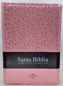 Bíblia para mujer  letra súper gigante 19puntos rosa cierre índice Reina velara1960