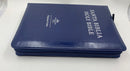 Bíblia bilingüe tamaño manual Reina 1960 kjv /azul marino cierre índice