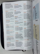 Bíblia letra grande tamaño manual 12 puntos rv1960 fantasía turquesa cierre índice