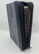 Biblia Tamaño bolsillo reina valera 1960 piel imitacion netro/gris cierre indice 8 puntos