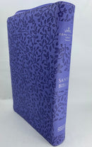 Biblia para mujer letra grande 12 puntos reina valera 1960  lavanda cierre indice