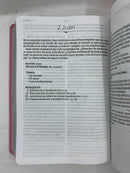 Biblia para regalos letra grande reina Valera rosa vinilo 12 puntos