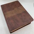 Biblia NTV letra gigante tamaño manual cafe con índice