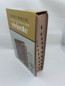 Bíblia para mujer ntv tamaño manual rosa metálico índice