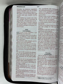 Bíblia para mujer letra grande 12.5 puntos REINA 1960 manual rosa fantasía cierre índice