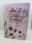 Biblia de Estudio Ser Mujer Letra Grande 12 PUNTOS  REINA VALERA 1960 FLORES INDICE