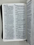 Bíblia de Letra grande Reina Valera 1960 cafe Indice concordancia 12 puntos cierre