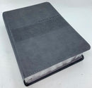 Biblia NTV letra gigante tamaño manual gris con índice
