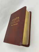 Biblia tamaño bolsillo Reina Valera 1960 café clásica 8 puntos