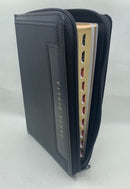 Biblia Letra Grande 12 Puntos Tamaño Manual RVR, 1960 semilpiel,Negro Indice edicion limitada