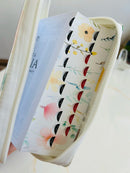 Biblia con Cierre Portátil 12 puntos RV1960, imit piel blanco flores con índice y canto floral