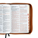 Biblia RV 1960 letra grande 12 puntos  Imitacion Piel, Tamaño Manual, Con Cierre e Indice,  Crema