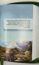 Biblia RVR 1960 Compacta para Niños letra grande 10putos Animales Vinilo Cierre