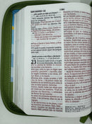 Biblia RVR 1960 Compacta para Niños letra grande 10putos Animales Vinilo Cierre