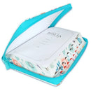 Biblia con Cierre Letra Súper Gigante Manual 19 puntos RV1960 imit piel turquesa