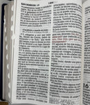 Biblia RVR 1960 Letra Súper Gigante 18 PUNTOS Cuero Genuino Azul con Índice