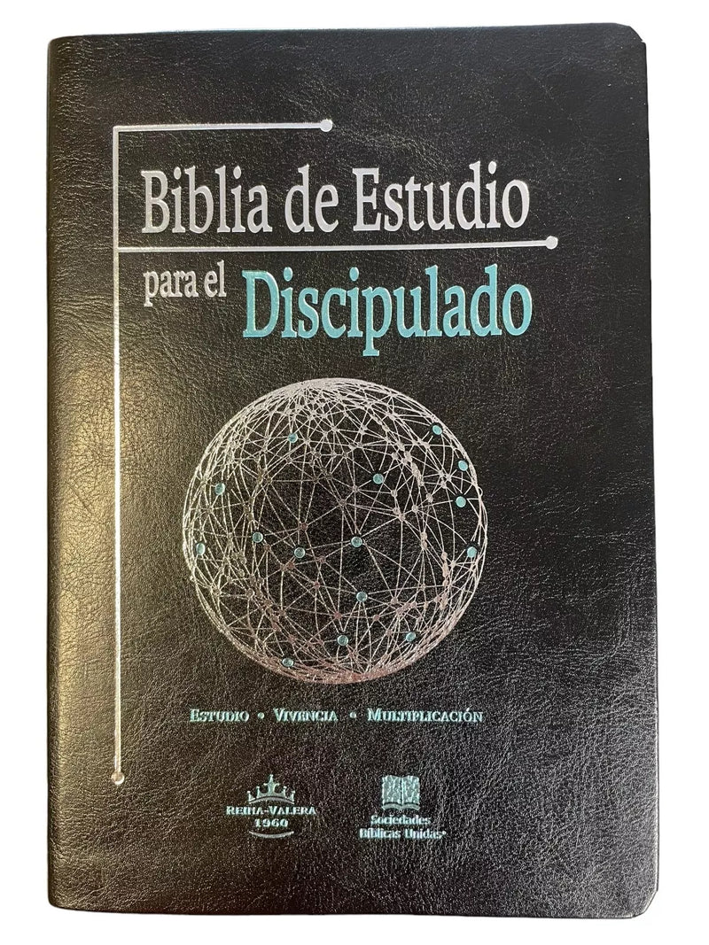 Biblia De Estudio Para El Discipulado RVR.1960 Piel especial Negro