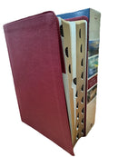Biblia de Estudio Trasfondo Cultural, RVR Leathersoft, letra Rojo Vino,CON INDICE