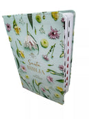 Biblia Letra Grande 12 puntos para Mujer RV1960 imit piel turquesa floral con índice