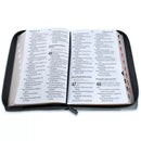 Biblia con Cierre Letra Súper Gigante Manual 19 puntos RV1960 duotono león gris y negro con índice