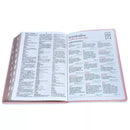 Biblia Letra Súper Gigante 19 puntos RV1960 imit piel rosado con indice