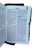 Biblia COMPACTA Letra Grande 9 PUNTOS  zipper RVR 1960 | Imitacion Piel Negro Con IndiCE