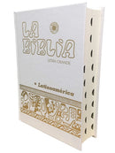 la Biblia catolica  Latinoamericana con Uneros Letra Grande Tapa Blanca Biblia Latina
