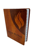 Biblia de Estudio Vida Piel imitacion cafe Rv1960 - Actualizada y Ampliada con indice